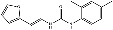 1-(2,4-dimethylphenyl)-3-[(E)-2-(furan-2-yl)ethenyl]urea Struktur