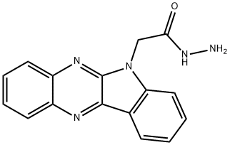 2-(6H-indolo[2,3-b]quinoxalin-6-yl)acetohydrazide Struktur