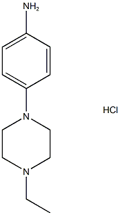 Benzenamine, 4-(4-ethyl-1-piperazinyl)-, hydrochloride (1:2) Struktur