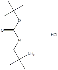 1-N-Boc-2-methylpropane-1,2-diamine  Struktur