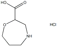 2-Homomorpholinecarboxylic Acid Hydrochloride Struktur