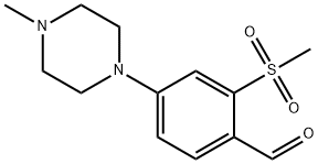 4-(4-Methylpiperazin-1-yl)-2-(methylsulfonyl)benzaldehyde Struktur