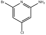 6-Bro-4-chloropyridine-2-aMine Struktur