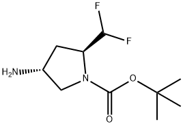 1-Pyrrolidinecarboxylic acid, 4-aMino-2-(difluoroMethyl)-, 1,1-d Struktur