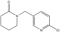 1-[(6-chloropyridin-3-yl)methyl]piperidin-2-one Struktur