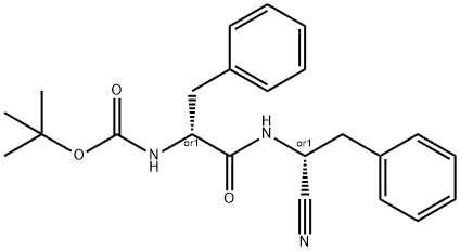 Tert-Butyl (S)-1-((S)-1-Cyano-2-Phenylethylamino)-1-Oxo-3-Phenylpropan-2-Ylcarbamate Struktur