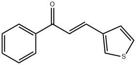 (2E)-1-phenyl-3-(thiophen-3-yl)prop-2-en-1-one Struktur