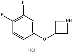 Azetidine, 3-(3,4-difluorophenoxy)-, hydrochloride (1:1) Struktur