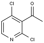 1-(2,4-dichloropyridin-3-yl)ethanone Struktur