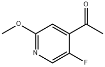 1-(5-fluoro-2-methoxypyridin-4-yl)ethanone Struktur