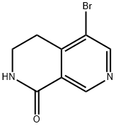 5-bromo-1,2,3,4-tetrahydro-2,7-naphthyridin-1-one Struktur