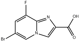 6-Bromo-8-fluoroimidazo[1,2-a]pyridine-2-carboxylic acid Struktur