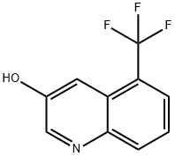 3-hydroxy-5-(trifluoromethyl)quinoline Struktur