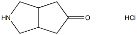 Cyclopenta[c]pyrrol-5(1H)-one, hexahydro-, hydrochloride (1:1) Struktur