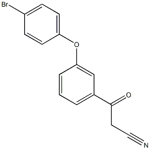 3-[3-(4-bromophenoxy)phenyl]-3-oxopropanenitrile Struktur