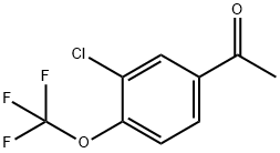 3-Chloro-4-trifluoromethoxy acetophenone Struktur