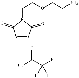 1h-pyrrole-2,5-dione, 1-[2-(2-aminoethoxy)ethyl]-, 2,2,2-trifluoroacetate (1:1) Struktur