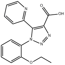 1-(2-ethoxyphenyl)-5-(pyridin-2-yl)-1H-1,2,3-triazole-4-carboxylic acid Struktur