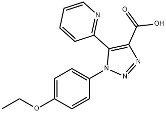 1-(4-ethoxyphenyl)-5-(pyridin-2-yl)-1H-1,2,3-triazole-4-carboxylic acid Struktur