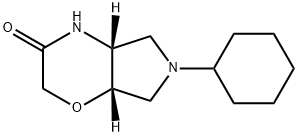 (4aR,7aS)-6-cyclohexylhexahydropyrrolo[3,4-b][1,4]oxazin-3(2H)-one Struktur