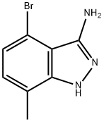 4-bromo-7-methyl-1-H-indazol-3-amine Struktur