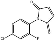 1-(4-chloro-2-fluorophenyl)-2,5-dihydro-1H-pyrrole-2,5-dione Struktur