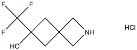 2-Azaspiro[3.3]heptan-6-ol, 6-(trifluoroMethyl)-, hydrochloride (1:1) Structure