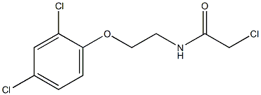 2-chloro-N-[2-(2,4-dichlorophenoxy)ethyl]acetamide Struktur