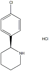 (2S)-2-(4-chlorophenyl)piperidine hydrochloride Struktur