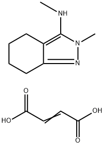 (2E)-but-2-enedioic acid: N,2-dimethyl-4,5,6,7-tetrahydro-2H-indazol-3-amine Struktur