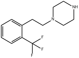 1-[2-[2-(Trifluoromethyl)phenyl]ethyl]piperazine Struktur