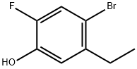 4-BROMO-5-ETHYL-2-FLUOROPHENOL Struktur