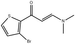 (2E)-1-(3-bromothiophen-2-yl)-3-(dimethylamino)prop-2-en-1-one Structure