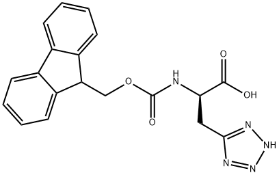 (r)-2-(fmoc-amino)-3-(2h-tetrazol-5-yl)propanoic acid Struktur