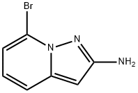 7-bromopyrazolo[1,5-a]pyridin-2-amine Struktur