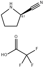 (R)-2-Cyanopyrrolidine TFA Struktur