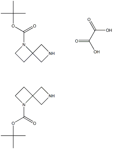 tert-butyl 1,6-diazaspiro[3.3]heptane-1-carboxylate hemioxalate Struktur