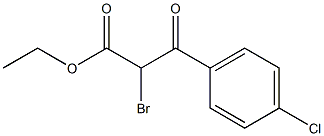 Benzenepropanoic acid, α-bromo-4-chloro-β-oxo-, ethyl ester Struktur