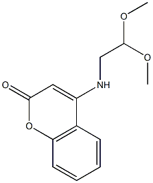 4-[(2,2-dimethoxyethyl)amino]-2H-chromen-2-one Struktur