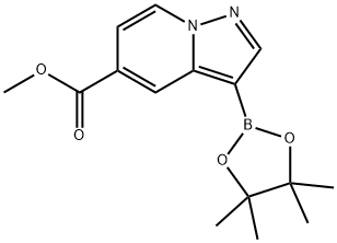 甲基 3-(4,4,5,5-四甲基-1,3,2-二噁硼戊環(huán)-2-基)吡唑并[1,5-A]吡啶-5-甲酸基酯, 1610612-05-9, 結(jié)構(gòu)式