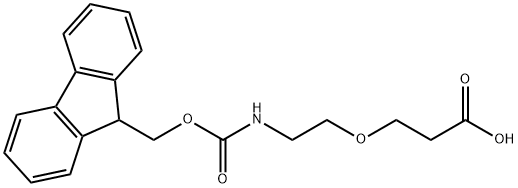 Fmoc-N-amido-PEG1-acid Struktur