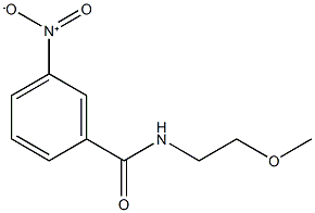 N-(2-methoxyethyl)-3-nitrobenzamide Struktur