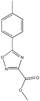 methyl 5-(4-methylphenyl)-1,2,4-oxadiazole-3-carboxylate Struktur