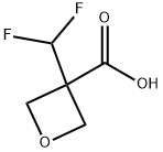 3-(difluoromethyl)oxetane-3-carboxylic acid Struktur