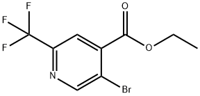 Ethyl 5-bromo-2-(trifluoromethyl)isonicotinate Struktur