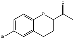 1-(6-bromochroman-2-yl)ethanone Struktur