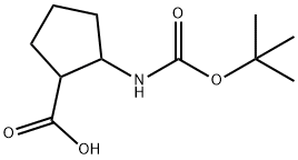 Boc-2-aMinocyclopentanecarboxylic acid Struktur