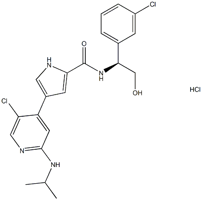 Ulixertinib hydrochloride Struktur