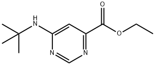 Ethyl 6-(tert-butylamino)pyrimidine-4-carboxylate Struktur