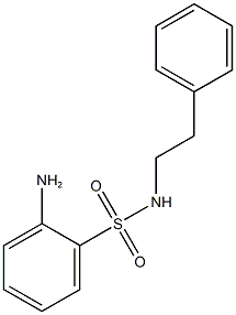 2-amino-N-(2-phenylethyl)benzenesulfonamide Struktur